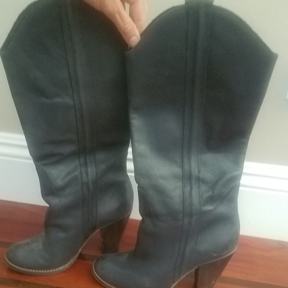 Black Leather Boots